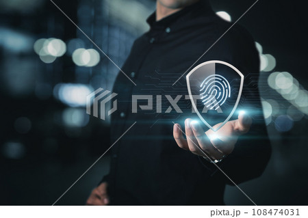 Concept of protection using fingerprint code. 108474031