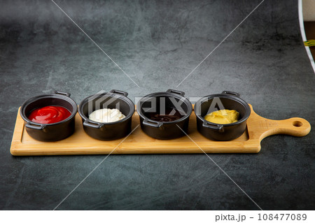 beer set sauces mayonnaise ketchum soy sauce cheese sauce beer set sauces mayonnaise ketchum soy sauce cheese sauce 108477089