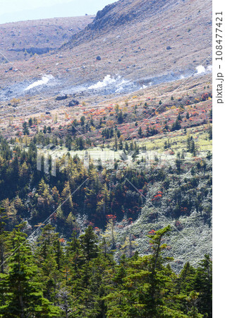 草津白根山 　志賀草津高原ルートからの風景　秋の季節　　　　　　 108477421