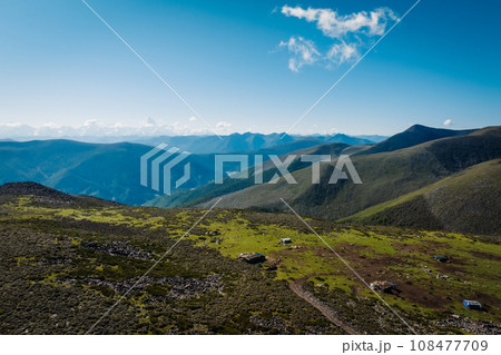 Beautiful view of high altitude mountai landscape in China Beautiful view of high altitude mountai landscape in China 108477709
