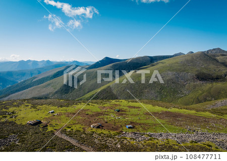 Beautiful view of high altitude mountai landscape in China Beautiful view of high altitude mountai landscape in China 108477711
