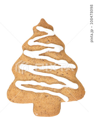 Gingerbread cookie in tree shape 108478098