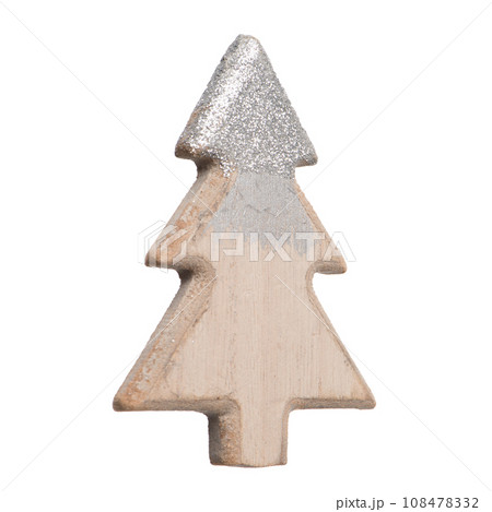 Christmas pine tree made of wood 108478332