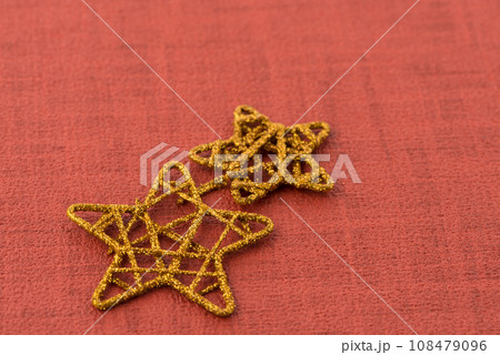 Golden Christmas stars 108479096