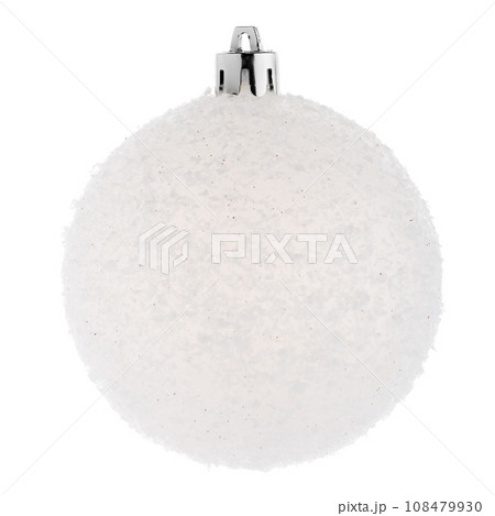 White Christmas bauble 108479930