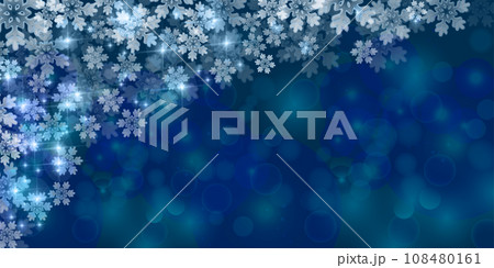 クリスマス　雪　冬　風景　背景 108480161