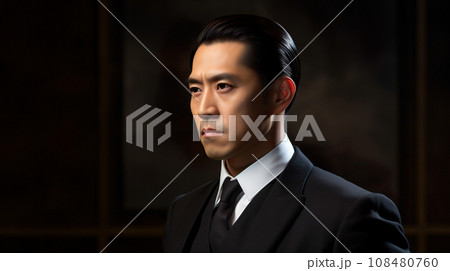 スーツを着たオールバックの男性「AI生成画像」 108480760