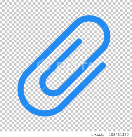 Color style icons representing stationery, paper clips and gem clips Color style icons representing stationery, paper clips and gem clips 108481320