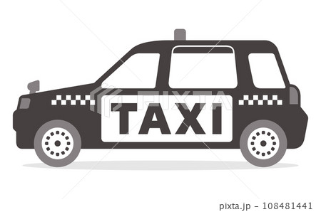 タクシー車両・横向きのイラスト 108481441