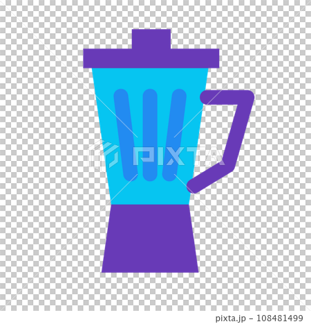 家電、ジューサー、ミキサーを表すカラースタイルのアイコン 108481499