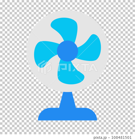 家電、扇風機、サーキュレーターを表すカラースタイルのアイコン 108481501