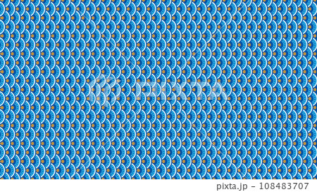 こいのぼりのウロコ模様(青) こいのぼりのウロコ模様(青) 108483707