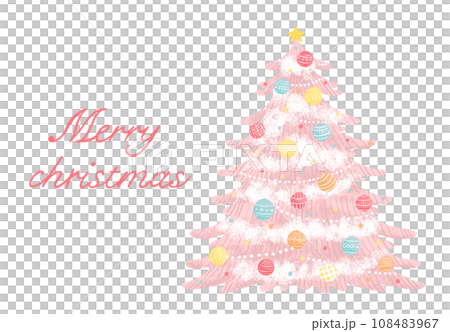 ピンククリスマスツリー 108483967