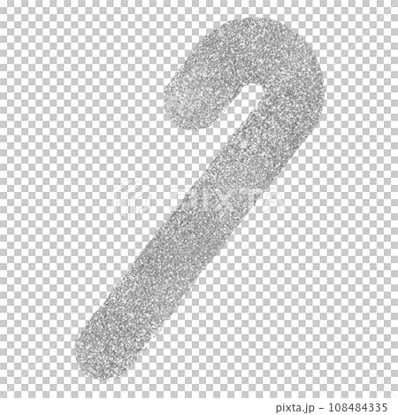 Illustration material Christmas candy hand-painted silver 108484335