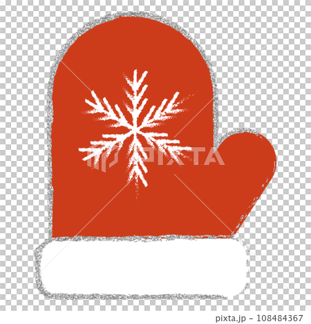 Illustration material gloves hand-painted silver 108484367