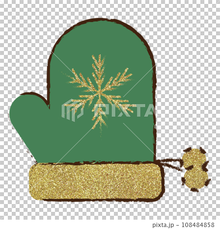 Illustration material gloves hand drawn gold Illustration material gloves hand drawn gold 108484858