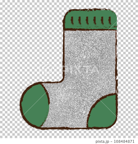 Illustration material socks hand-painted silver Illustration material socks hand-painted silver 108484871