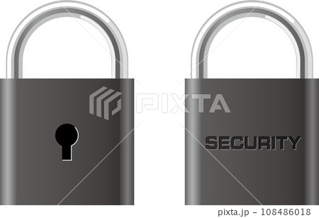 リアルな鍵で表現したセキュリティマーク 108486018