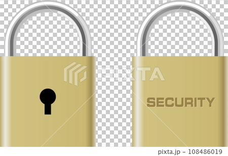 Security mark expressed with a realistic key 108486019
