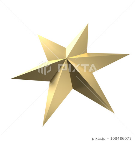 The Gold Christmas star for holiday or celebration concept 3d rendering. The Gold Christmas star for holiday or celebration concept 3d rendering. 108486075