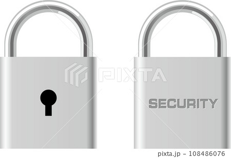 リアルな鍵で表現したセキュリティマーク 108486076
