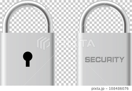 リアルな鍵で表現したセキュリティマーク 108486076