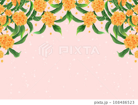 金木犀のフレーム背景 金木犀のフレーム背景 108486523