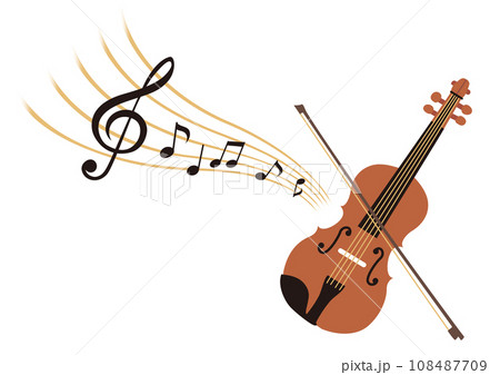 バイオリンのイラスト バイオリンのイラスト 108487709