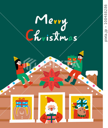 People are celebrating Merry Christmas 108488286