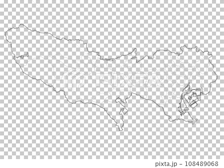 白地図　東京都 108489068