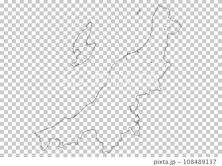 空白地圖新潟縣 108489137