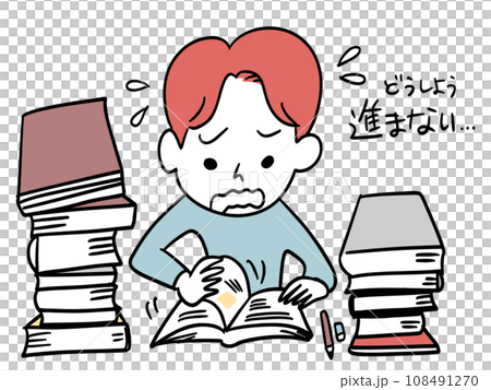 I have a lot of studying to do, but I can't make any progress. 108491270