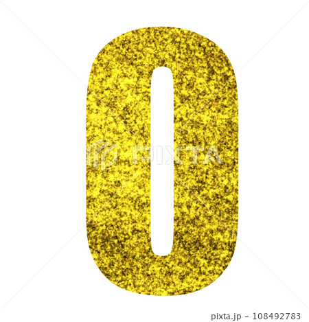 Golden number glitter Golden number glitter 108492783