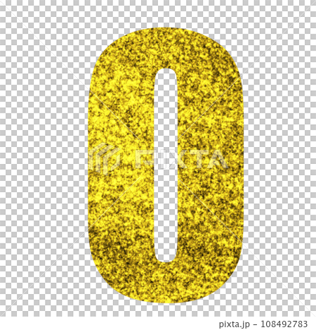 Golden number glitter Golden number glitter 108492783