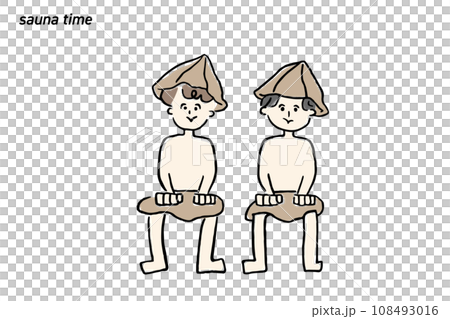 静かにサウナを楽しむ男性 108493016