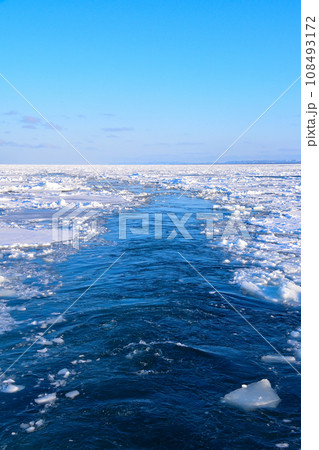 流氷観光船 航跡 流氷観光船 航跡 108493172