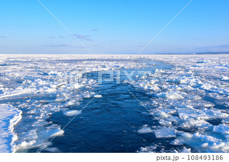 流氷観光船 航跡 流氷観光船 航跡 108493186