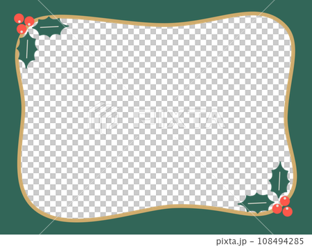 Holly frame green Holly frame green 108494285