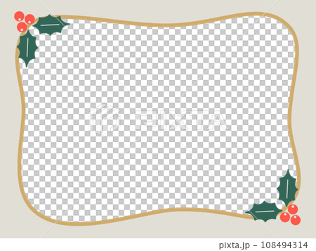 Holly frame gray 108494314