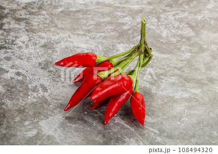 Spicy ripe red fresno pepper 108494320