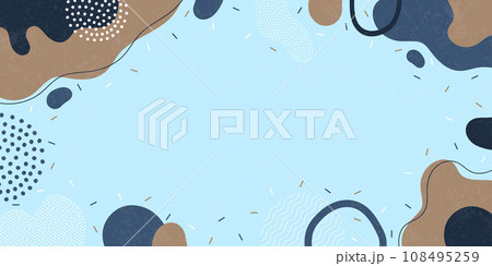 Background pattern, abstract colored shapes. Modern minimalism trendy pattern background. Vector background. 108495259