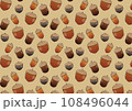 どんぐりの背景パターン 108496044