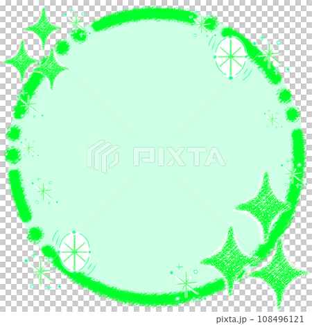Glitter and crayon frame [1:1] 108496121