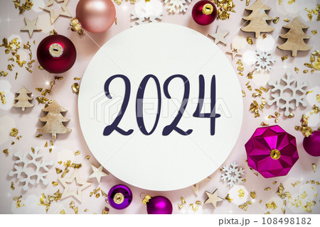 Purple And Festive Christmas Background With Text 2024 Purple And Festive Christmas Background With Text 2024 108498182