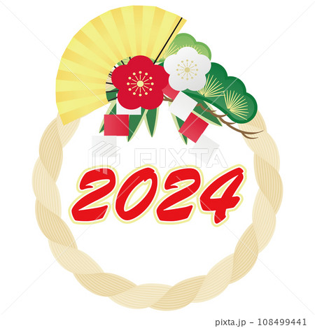 しめ縄飾りのイラスト 108499441