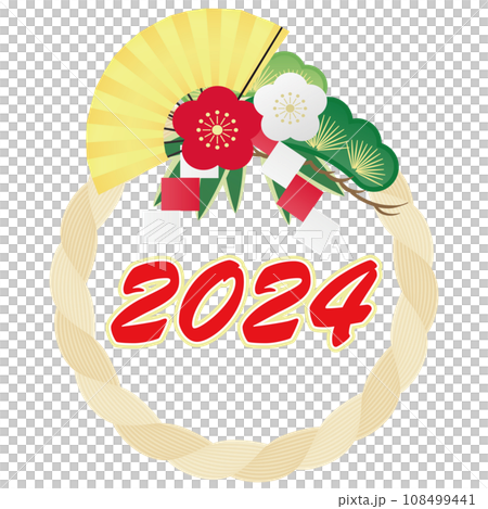 しめ縄飾りのイラスト 108499441