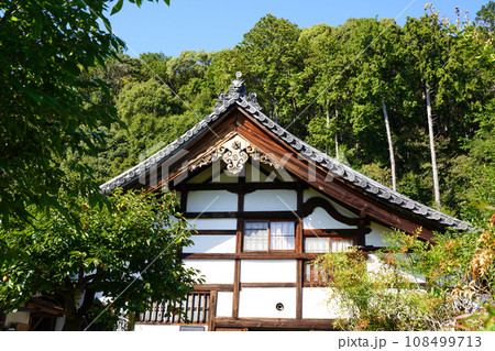 京都・正伝寺（方丈の前庭、枯山水、比叡山の借景式庭園） 108499713