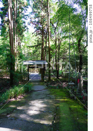 京都・正伝寺（方丈の前庭、枯山水、比叡山の借景式庭園） 108499758