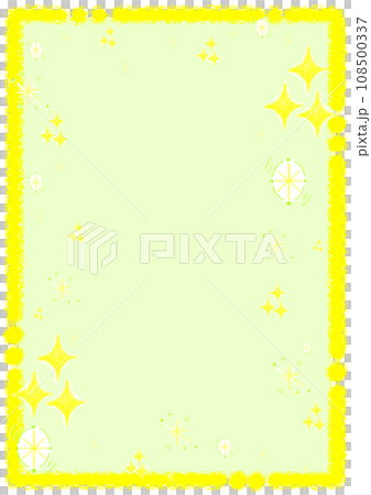 Glitter and crayon frame [A4, vertical] 108500337