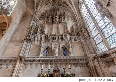 Cathedral of Our Lady, Noyon, France, lateral chapel Cathedral of Our Lady, Noyon, France, lateral chapel 108501603